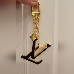 Louis Vuitton Gold and Black Keychain/Bag Charm